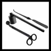Conjunto de Ferramentas para Vela de Aromaterapia Tesoura para Vela Extintor de Vela Tampa de Vela Gancho para Vela Coração de Vela Acessórios para Apagar Velas Conjunto de Três Peças