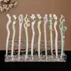 Elegante Grampo de Cabelo Floral Estilo Chinês, Grampo de Cabelo Hanfu, Acessório de Cabelo Feminino, Combinado com uma Saia Mamian e Adorno de Cabeça Tradicional de Alta Qualidade