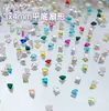 Rinestones para Uñas en Forma de Abanico de 3*4mm Rinestones de Cristal de Vidrio Accesorios para Uñas DIY Decoraciones de Pedrería Materiales para Uñas Portables Venta al por Mayor