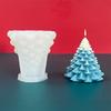 Molde de Vela Aromática Árvore de Natal Estéreo Selecionado Cuidadosamente DIY Árvore de Natal Gesso Cola Ornamento Molde de Silicone de Natal
