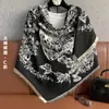 Lenço Xale Elegante Quadrado Jacquard Outono Novo Estilo Coreano Capa de Pescoço Xale Falso Caxemira Lenço de Roupa Feminina