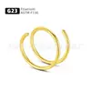 Anillo de Nariz Doble Espiral de Aleación de Titanio G23 Anillo de Nariz de Resorte Pendientes Personalizados de Moda Joyería para Piercings Corporales