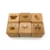 Cubo de Aprendizaje de Madera DIY Bloques de Madera Cubo de Números y Letras Madera Maciza Bloques de Madera
