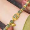 Pulsera de la fortuna de loto paso a paso para mujer de alto valor, nuevo estilo chino, estilo chino, regalo de cumpleaños, sensación de alta gama, amigas