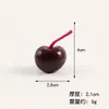 Mini comida y modelo de juego simulación accesorios de fruta PVC fresa rodaja de limón piña fruta falsa colgante colgante para mochila escolar