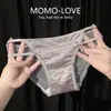 Calcinha de Renda Estilo Hepburn Honey Diamond Hormone Hunter*, lingerie feminina leve, respirável e confortável de cintura baixa