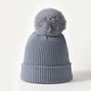 Novo chapéu de malha de inverno transfronteiriço fofo de cor pura com boné proteção para os ouvidos feminina quente chapéu quente atacado de fábrica