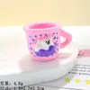 Casa de Juegos de Resina de Dibujos Animados para Niños Pasta de Dientes Cepillo de Dientes Taza Accesorios DIY Funda para Teléfono Móvil Colgante para Pasador Pegamento Cremoso Al Por Mayor