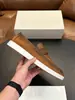 Mocassins vintage de couro desgastado mais vendidos internacionalmente STN design de tira larga sola macia mocassins baixos versáteis para homens