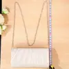 Nova Bolsa de Jantar Transfronteiriça Bolsa Elegante de Cetim de Celebridade Bolsa Dobrada Plissada Bolsa Clutch Bolsa de Banquete Casamento Bolsa de Presente