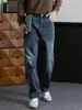 Estilo retro clássico! Calças jeans levemente largas e lavadas para homens, adequadas para o trabalho, de alta qualidade, versáteis, duráveis e resistentes ao desgaste, com corte reto