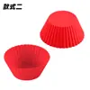 Forma de Silicone para Cupcake com Pontos Forma de Assar Cupcake DIY Redonda 7cm Forma para Bolo Coração 6.7cm Forma para Bolo