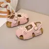 2026 Verão Novos Sapatos Infantis Menina Doce Laço Princesa Contato Estilo Coreano Tendência Moda Meninas Sandálias
