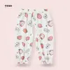 Pantalones de niño con entrepierna abierta, Pantalones para bebé a prueba de mosquitos, Pantalones de nueve puntos de algodón puro Clase A para bebés, Niñas y Niños, Pantalones de corte cruzado finos de verano