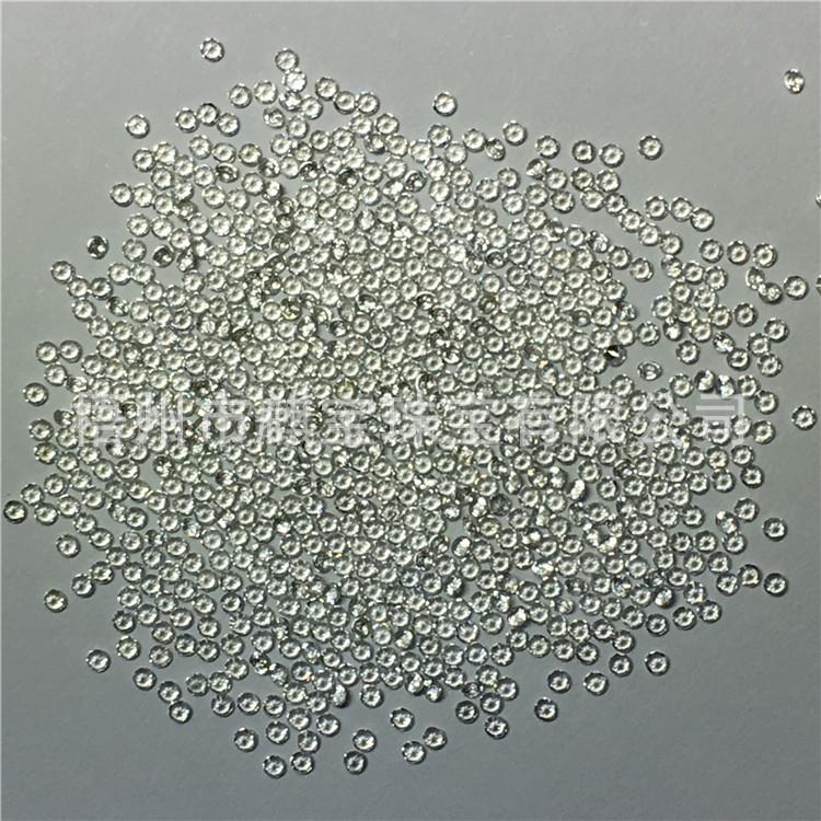 天然白锆 1.0-1.25MM圆 形成品
