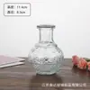Conjunto de vasos de vidro transparentes para venda por atacado, pequenos vasos de vidro, decoração sofisticada para restaurantes, arranjos florais, coloridos e elegantes.