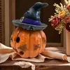 Decorações de Halloween Transfronteiriças, Adereços de Decoração de Atmosfera de Abóbora, Artesanato Fofo de Resina, Enfeites de Feriado de Abóbora