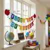 Oferta Especial para Escolas Transfronteiriças Início Festa Infantil Bandeira de Feltro Maçã Bandeira de Puxar Decoração de Sala de Aula Tirar Fotos OEM Dropshipping