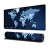 Mouse Pad Mapa Mundi Popular Transfronteiriço Borda Espessada Impermeável Tecido Sarja Pad de Mesa Veludo Pad Impermeável