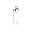 Acero inoxidable 304 1010 cuchara redonda cuchara para arroz cuchara para café cuchara para helado cuchara para té suministro directo de fábrica logo láser