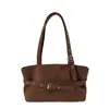 Bolsa tote camurça retrô para mulheres, nova coleção 2026, apresentando um luxuoso design em couro macio, perfeita como bolsa de ombro, bolsa de axila ou bolsa de mão versátil para o dia a dia.