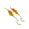 Pendientes de Borla de Aguja de Plata Fresca Estilo Coreano con Diamantes, Pendientes de Botón Versátiles Dulces y de Moda para Ir al Trabajo y Estilo Casual Venta al por Mayor