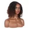 Amazon Peluca de Moda Europea y Americana Nueva Cabello Rizado Medio y Largo Tubo Rizado Mechones Laterales Peluca de Seda de Alta Temperatura Cabello Rizado Caliente Africano