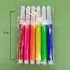 Conjunto de Tinta Acrílica Pipa de Gesso 12 Cores Tinta Encaixável Pintura DIY Infantil Arte Graffiti Aquarela