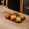 Plato de Frutas Sala de Estar Hogar Refresco Mesa de Centro Snacks Fructosa Seca Plato de Snacks de Nueces Caja de Almacenamiento de Snacks Lujo Ligero Alta Gama