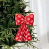 Decoração Cruzada de Natal com Lantejoulas Bordadas Floco de Neve Laço Pingente Layout de Cenário para Shopping Center Hotel Casamento
