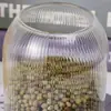 Tapón de Bola de Corcho Frasco de Vidrio Transparente de Alto Borosilicato Dulces Snacks Almacenamiento de Alimentos de Grado Alimenticio a Prueba de Humedad