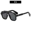 Nuevas de Moda de Verano Marco Grande Protección Solar Espejo Sapo Transfronterizo Tendencia Europea y Americana Gafas de Sol Personalizadas para Exteriores Gafas de Sol