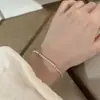 Pulsera de cuentas redondas pequeñas lisas de plata pura S925, cadena de caja para mujer, moderna y simple, ajustable, venta al por mayor de fábrica transfronteriza