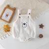 2024ins Ropa de invierno para niños de Corea del Sur, nuevo mono de tirantes de oso lindo para bebé, niño y niña, oso lindo