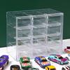 1:64 Duomeka Caja de Exhibición para Autos Acrílico Hot Wheels Aleación Caja de Almacenamiento Estante de Exhibición para Almacenamiento de Modelos