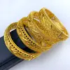 Pulsera de Aleación Chapada en Oro de Venta Caliente Novia de Dubái India Lujo Ligero para Mujer Boda Oro Arena Pulsera Joyería Al por Mayor