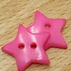 Botones de Estrella Coloridos para Camisas de Niños, Botones de Dos Agujeros, Botones Hechos a Mano para DIY, Botones de Resina de Dos Agujeros, Botones de Estrella Creativos