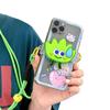 Clip trasero creativo para teléfono móvil, cordón cruzado anticaída con colgante de dibujos animados, cuerda antipérdida portátil para teléfono móvil