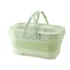 Cesta de piquenique, caixa de armazenamento para acampamento ao ar livre, balde de água dobrável para uso externo, bolsa de mão para armazenamento de frutas para piquenique de passeio de primavera