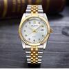 Walishi Q345 reloj de mujer moderno impermeable reloj de pareja vintage reloj de cuarzo reloj de hombre reloj dorado para mujer