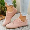 Zapatos de Entrenamiento Alemanes de Bloques de Color Retro Transfronterizos para Mujer Planos con Cordones Casuales Zapatos de Tabla Gamuza Sintética Transpirables Talla Grande Zapatos para Mujer de Comercio Exterior