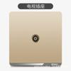 Tipo 86 Eléctrico Internacional Oculto en Pared Socket de Interruptor Dorado Una Abierta Cinco Agujeros USB Panel de Interruptores Socket 16A