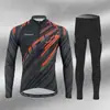 Roupa de Ciclismo Fina de Secagem Rápida com Proteção Solar para Primavera e Verão, Conjunto de Manga Longa, Equipamento de Ciclismo de Estrada e Montanha Masculino e Feminino