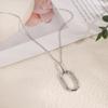 Colar Versátil Novo de Verão, Design Simples, Pingente de Zircônia Microcravejada Banhado a Cobre Ouro Real, Corrente para Clavícula Popular na Internet