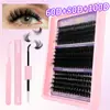 Pestañas Postizas Transfronterizas 3D Estéreo Natural Suave Cabello Termofusible 30D40D50D Herramienta Autoadhesiva Libro de Pestañas