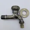 Torneira em Forma de Dragão para Tanque de Lavar Chão de Varanda, Torneira de Água Universal Antifurto Montada na Parede, Torneira de Cobre Antigo, Abertura Rápida