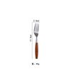 Vajilla con mango de madera maciza ins cuchillo y tenedor cuchara tenedor de postre juego de cuchara 304 acero inoxidable madera valor de color alto fábrica de vajilla occidental