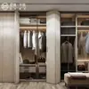 Armario a Medida de Madera Maciza para Toda la Casa para Dormitorio, Gabinete Estilo Francés, Procesamiento Simple con Pintura al Óleo Mixta, Fabricante de Muebles, Ecológico