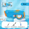 Pistola de Agua Eléctrica Continua de Pulso Extra Grande con Luces Intermitentes, Pistola de Chorro de Agua Potente de Alta Presión para Niños, Juguete para Niños de Gran Capacidad