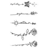 Adesivos de Tatuagem Sexy para Clavícula, Tatuagens Artificiais Femininas de Alta Qualidade de Longa Duração, À Prova d'Água, Não Refletivas, Abdômen, Coxas, Braços, Semi-Permanente